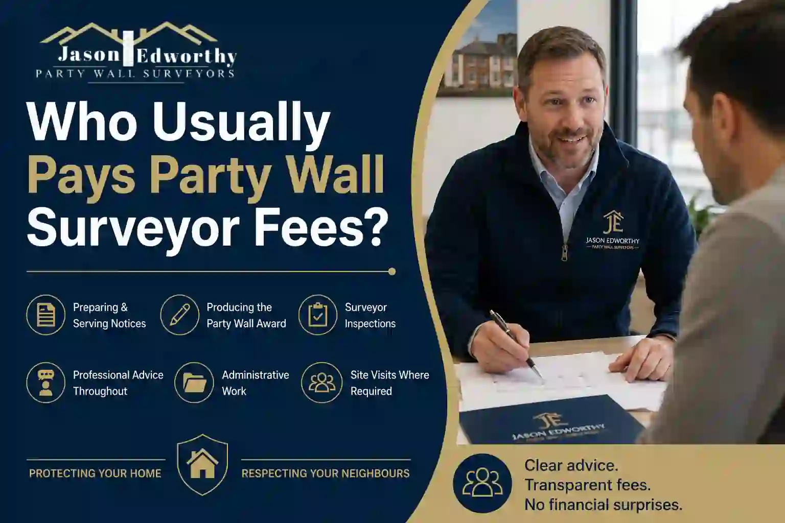 Who Usually Pays Party Wall Surveyor Fees Chelmsford?